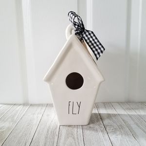 Rae Dunn FLY Ceramic Birdhouse